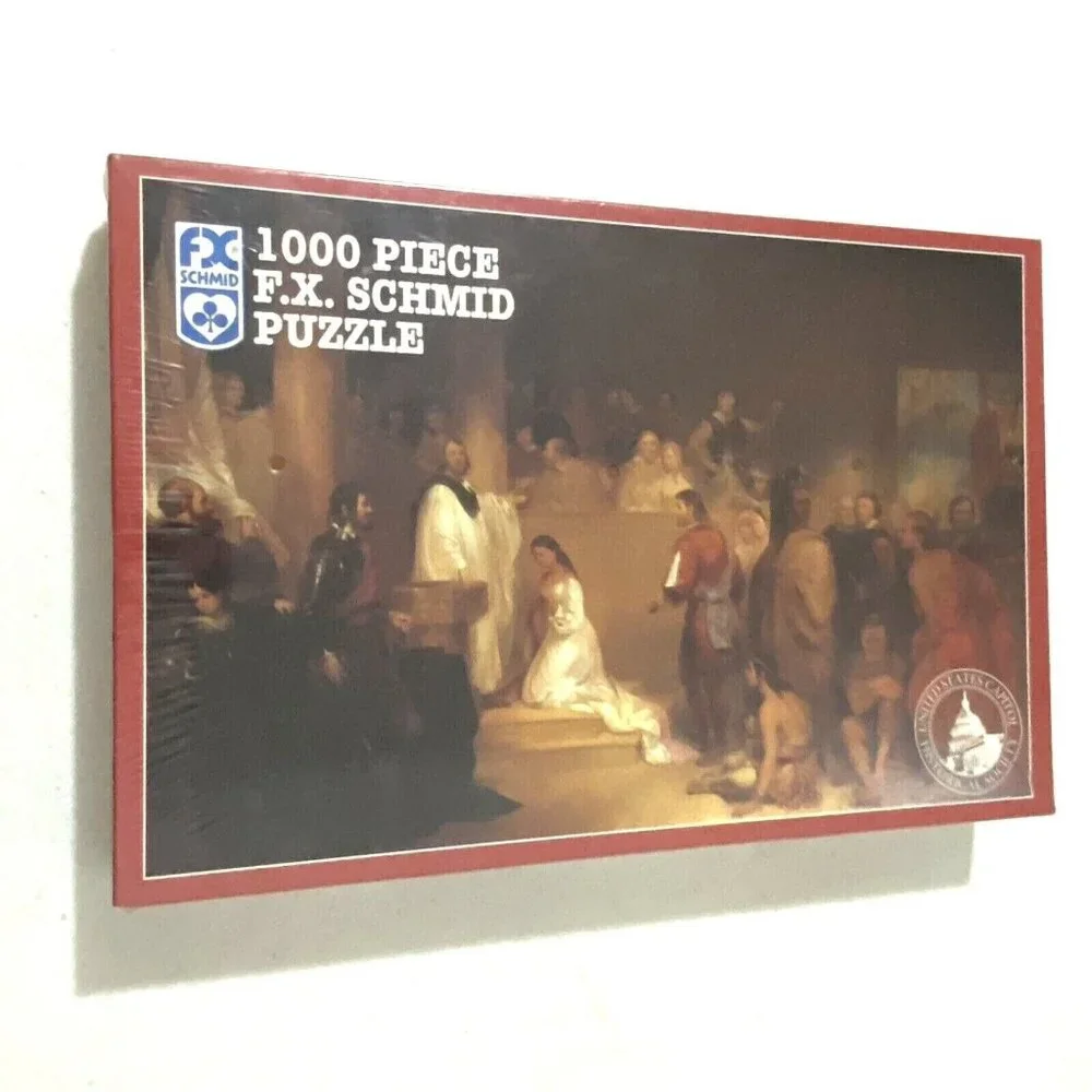 FX Schmid Baptism of Pocahontas 1000 Piece Jigsaw Puzzle